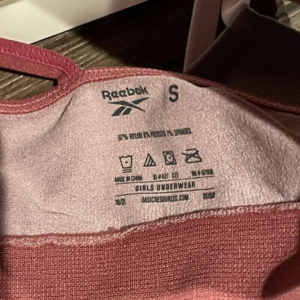 Reebok Girls 2pk Seamless Bralettes Size Small 24.5